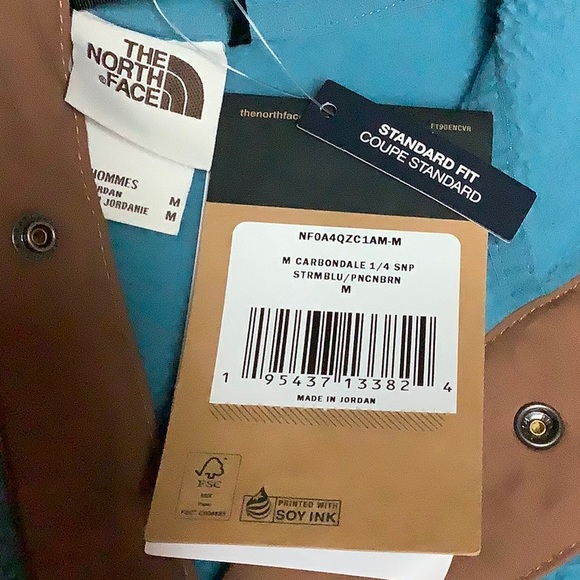 🔴 The north face Men’s Carbondale 1/4 snap fleece - Picture 5 of 7